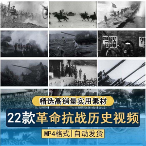 抗日战争解放战争革命斗争长征精神历史纪录片影像资料视频素材-多平台虚拟货源网