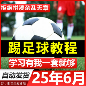 青少年踢足球技巧与足球教学全套视频教程从入门到精通基础视频课-多平台虚拟货源网
