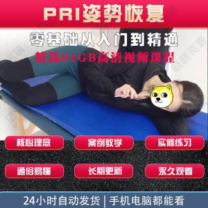 pri姿势恢复技术视频教程呼吸动力技术姿势恢复纠正训练培训课程-多平台虚拟货源网