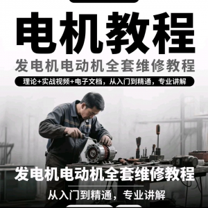 电机教程视频发电机电动机结构原理维修技术小学素材布线图教程-多平台虚拟货源网
