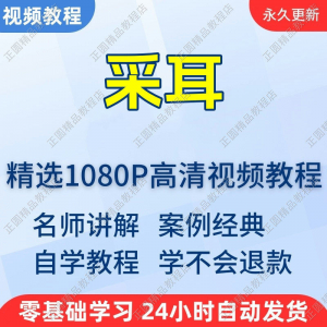 采耳手法视频学习教程新手自学零基础入门精通教学培训课程全集-多平台虚拟货源网